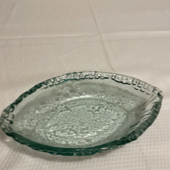 Vidrios San Miguel green oval bowl - Picture 3 of 5